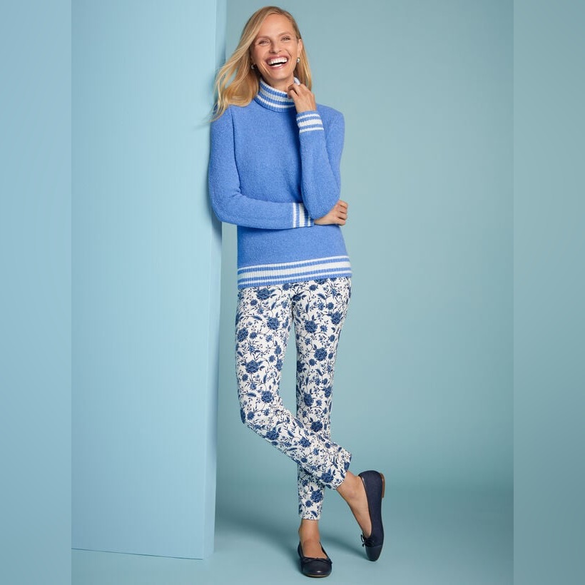 Talbots Chatham Ankle Pants - Vibrant Floral
